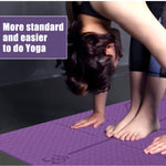 Non Slip Yoga Mat Position Line Beginner